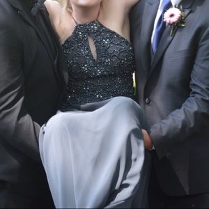 Gray prom dress size 8